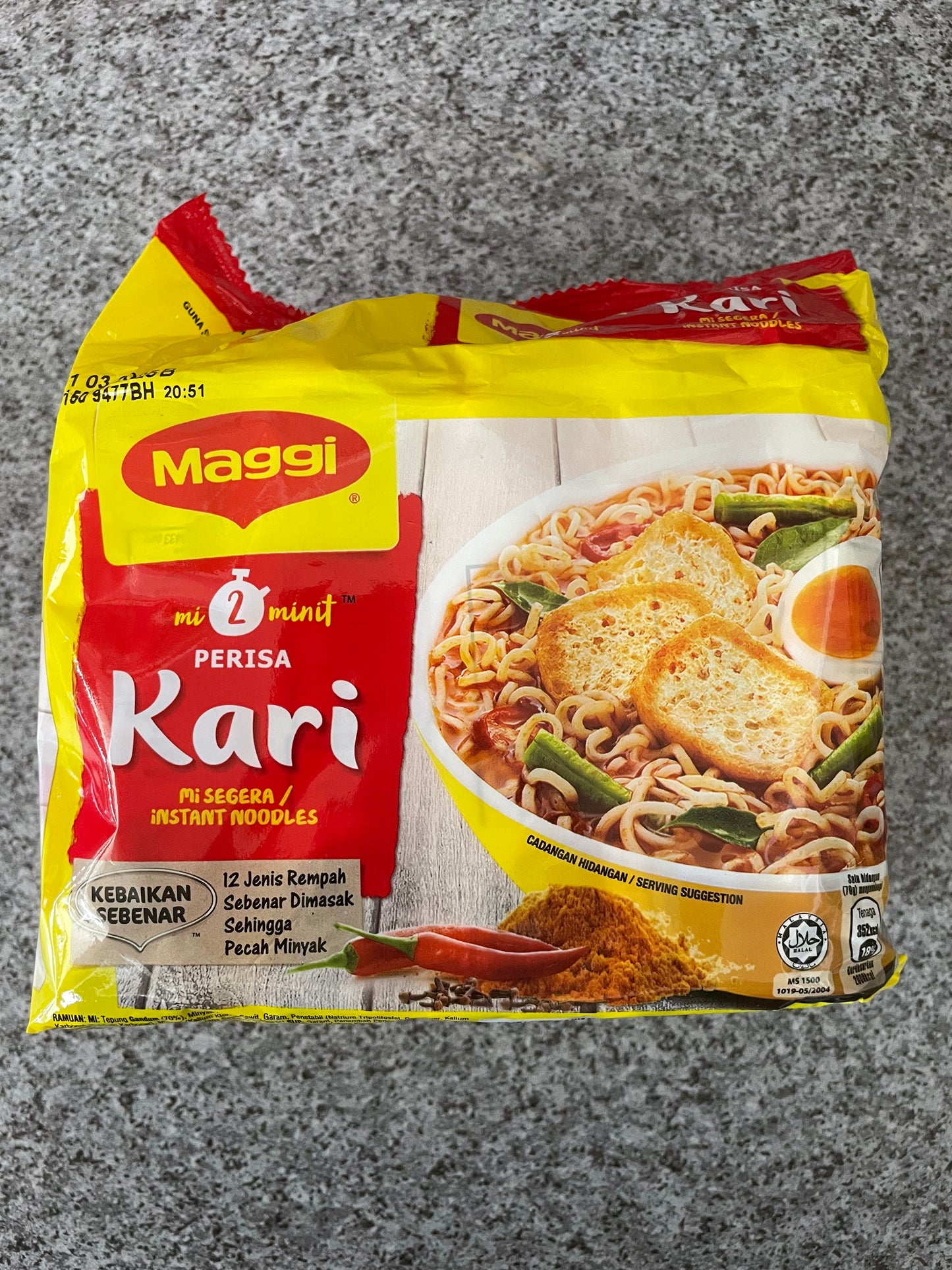 Maggi Mi Segera/Instant Noodles 5x79g