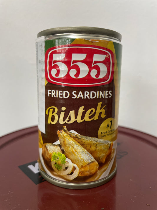 555 Fried Sardines Bistek 155g