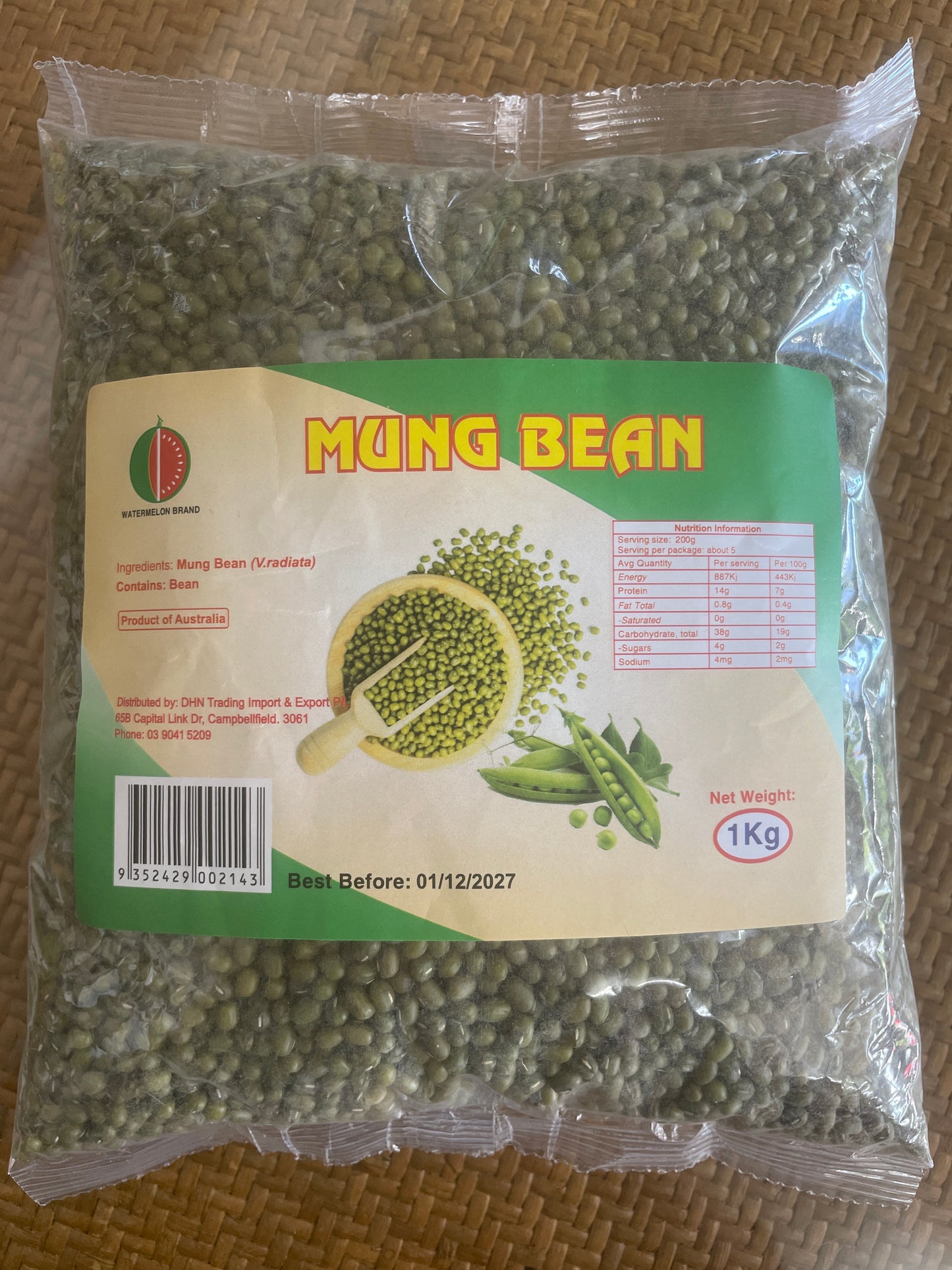 Watermelon Mung Bean 1kg