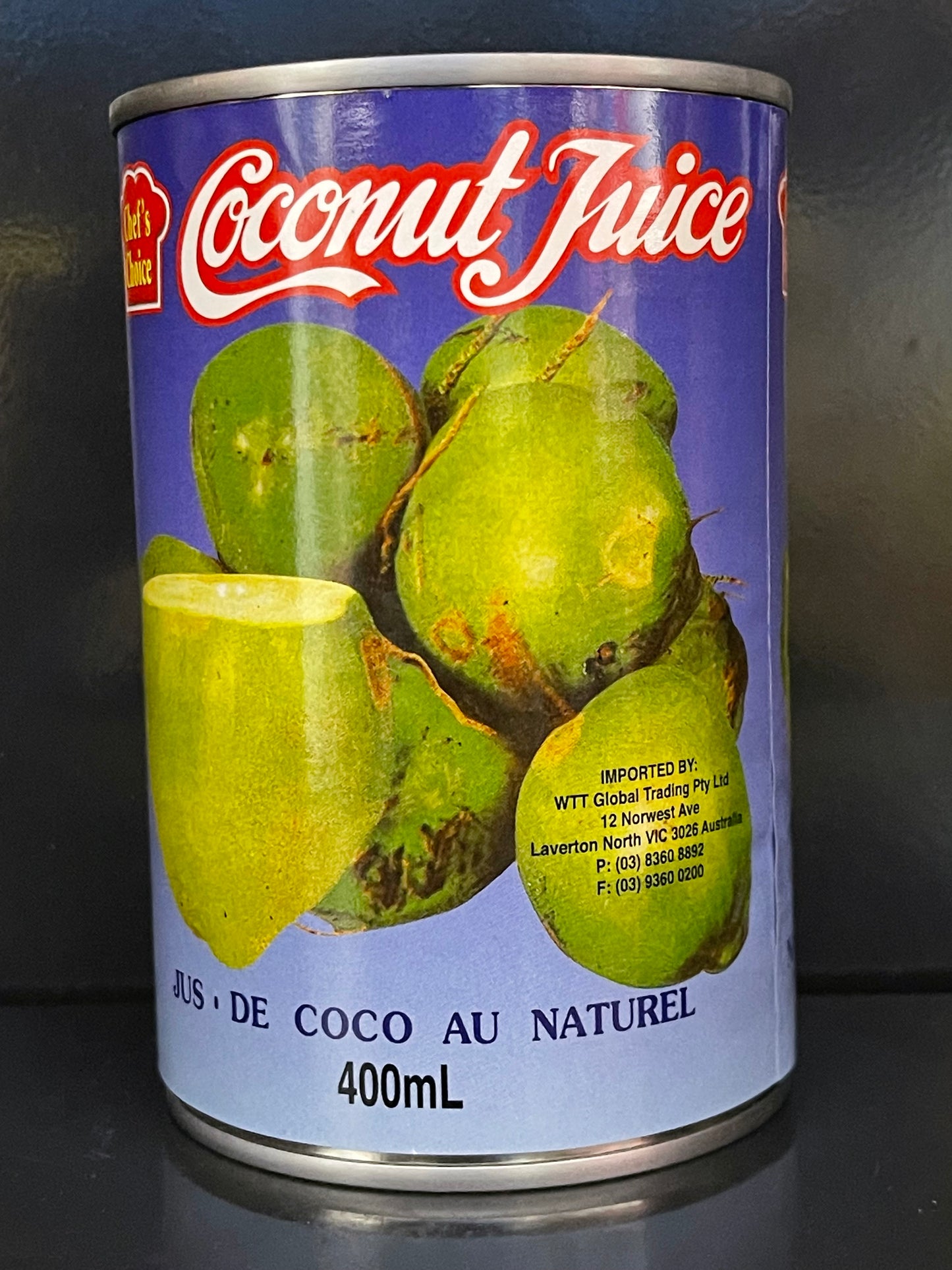 Chef Choice Natural Coconut Juice 400ml