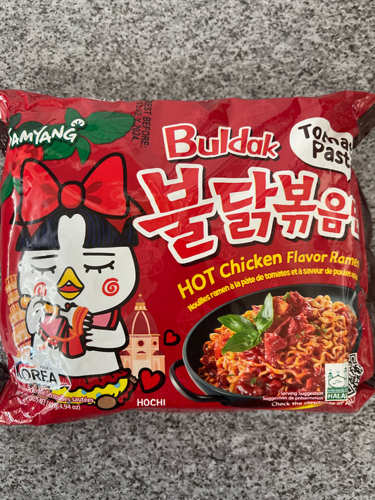 Buldak Tomato Pasta Chick Ramen 140g