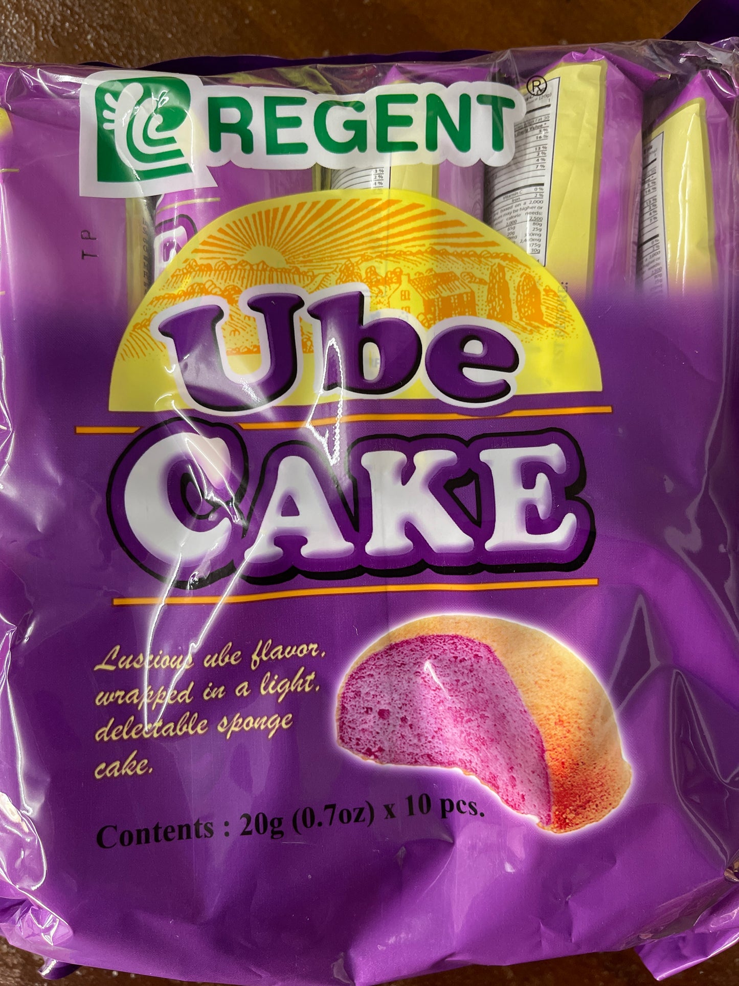 Regent Ube Cake 20g X 10pcs